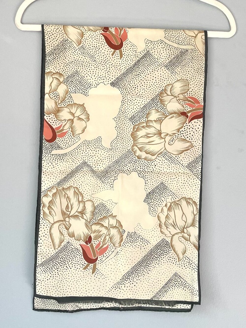 Vintage Japanese-Style Floral Panel/Scarf